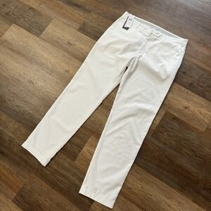 NWT Lacoste Sport White Golf Pants Men Sz US 36 Performance‎ Presidents Cup Tour